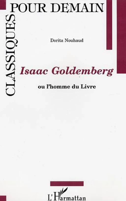 ISAAC GOLDEMBERG - Dorita Nouhaud - Editions L'Harmattan