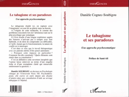 Le Tabagisme et ses Paradoxes - Danièle Cognec-Soubigou - Editions L'Harmattan