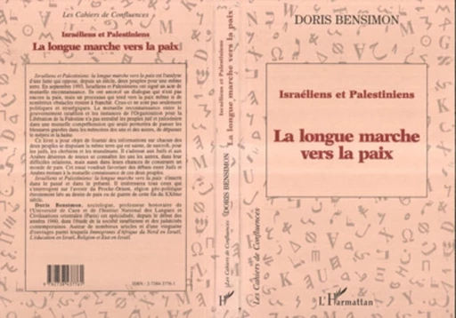 Israéliens et Palestiniens - Doris Bensimon - Editions L'Harmattan