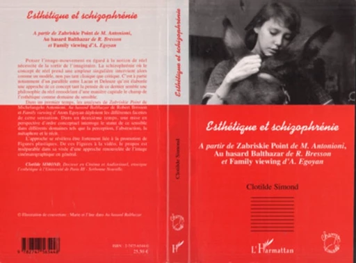 Esthétique et schizophrénie - Clotilde Simond - Editions L'Harmattan