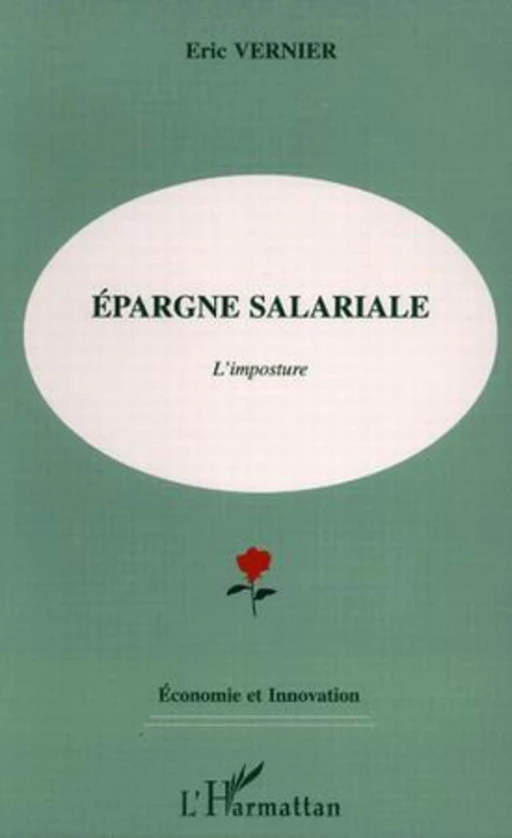 Epargne salariale - Eric Vernier - Editions L'Harmattan