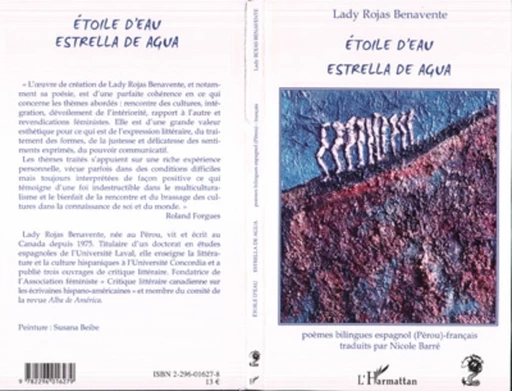 Etoile d'eau, Estrella de agua - Lady Rojas Benavente - Editions L'Harmattan