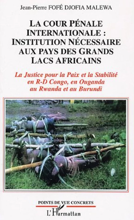 La Cour Pénale Internationale: institution nécessaire aux pays des Grands Lacs africains - Jean-Pierre Fofé Djofia Malewa - Editions L'Harmattan