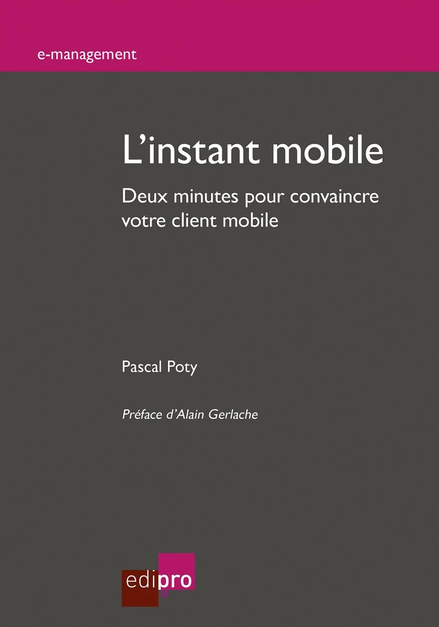 L'instant mobile - Pascal Poty - EdiPro