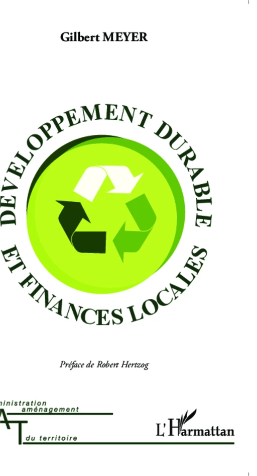 Développement durable et finances locales - Gilbert Meyer - Editions L'Harmattan