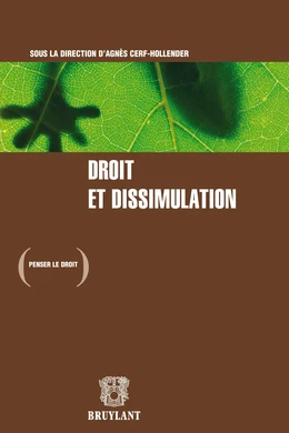 Droit et dissimulation