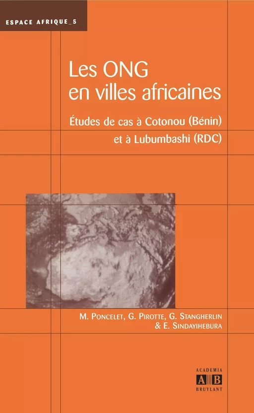 ONG en villes africaines - Jean-Marie Sindayigaya, Gautier Pirotte, Gregor Stangherlin, Marc Poncelet - Academia