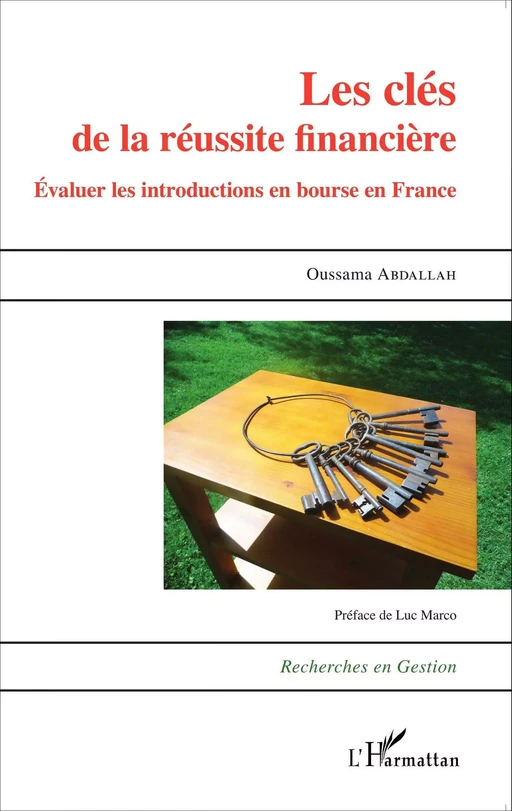 Les clés de la réussite financière - Oussama Abdallah - Editions L'Harmattan