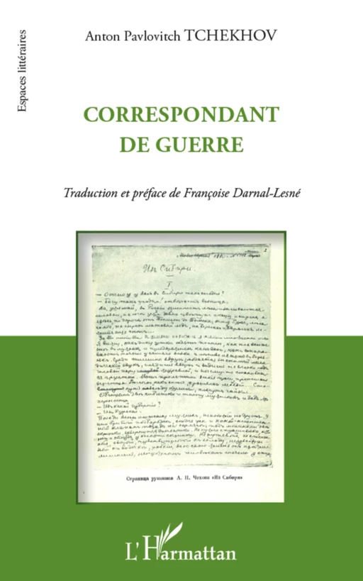 Correspondant de guerre - Françoise Darnal-Lesné - Editions L'Harmattan