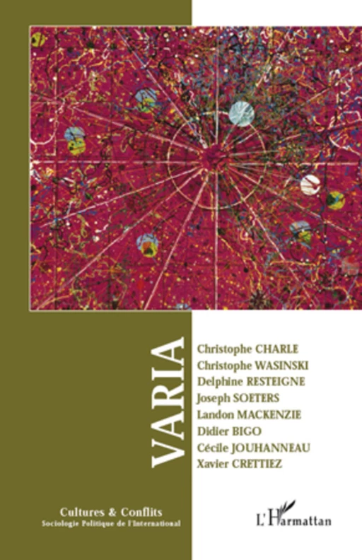 Varia - Ambroise V. Bukassa, Françoise Gosselin, SINGTO NA CHAMPASSAK, Sergiu Miscoiu, Charlemagne Simplice Moukouta, Mohamed Dendani, Jacqueline Fontaine, Nathalie Zebrinska - Editions L'Harmattan