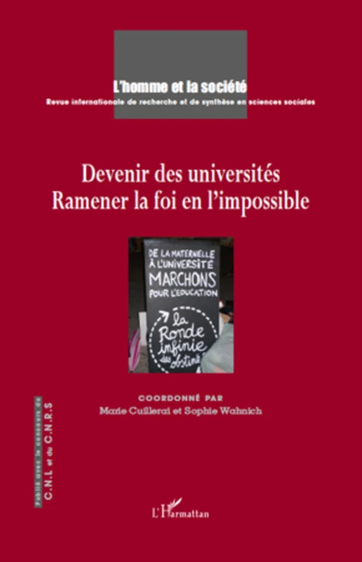 Devenir des universités - Sophie Wahnich, Marie Cuillerai - Editions L'Harmattan