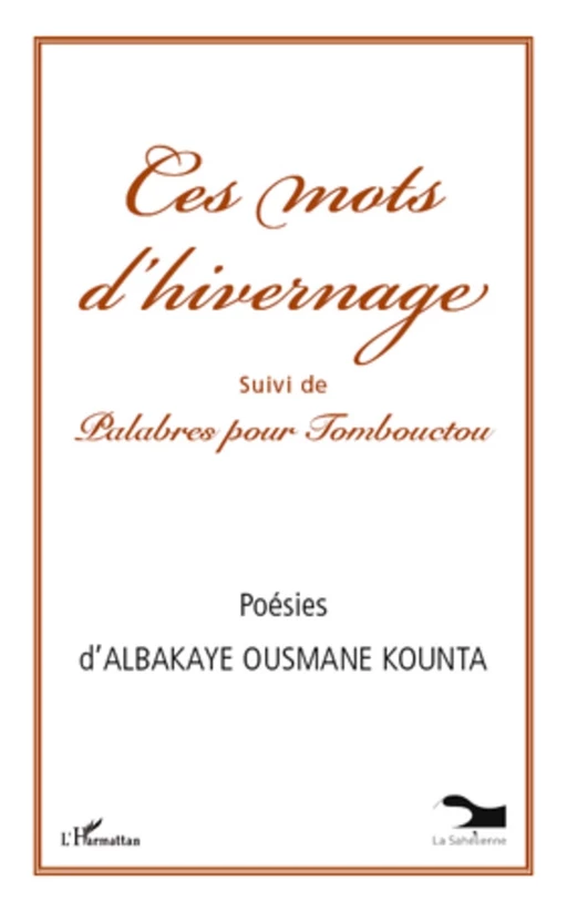 Ces mots d'hivernage - Fabienne Costadau - Editions L'Harmattan