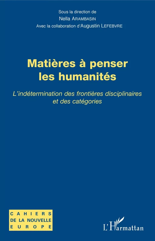 Matières à penser les humanités -  - Editions L'Harmattan