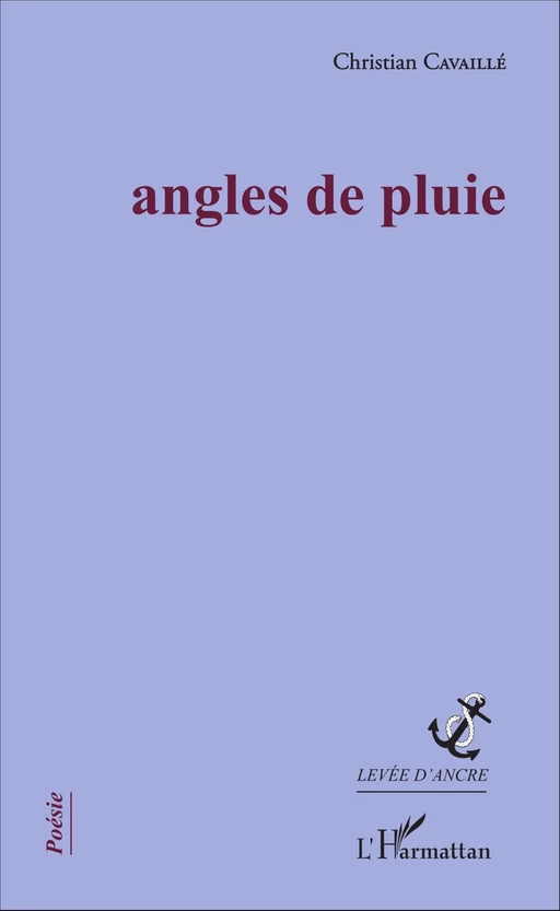 Angles de pluie - Christian Cavaillé - Editions L'Harmattan