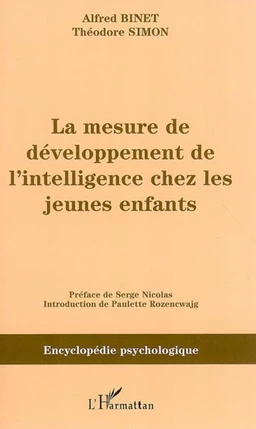 La mesure du développement de l'intelligence chez les jeunes enfants