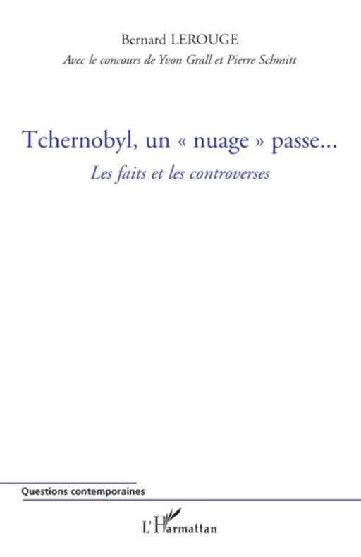 Tchernobyl, un nuage passe... - Yvon Grall, Bernard Lerouge - Editions L'Harmattan