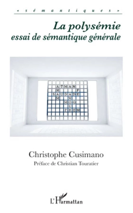 La polysémie - Christophe Cusimano - Editions L'Harmattan