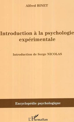 Introduction à la psychologie expérimentale