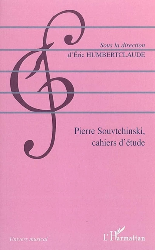 Pierre Souvtchinski (1892-1985) - Eric Humbertclaude - Editions L'Harmattan