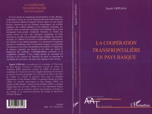 La coopération transfrontalière en Pays Basque - Eguzki Urteaga - Editions L'Harmattan