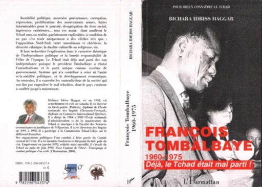 François Tombalbaye 1960-1975 - Bichara Idriss Haggar - Editions L'Harmattan