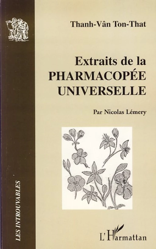 Extraits de la pharmacopée universelle - Ton-That Thanh-Vân - Editions L'Harmattan