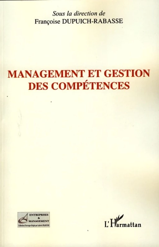 Management et gestion des compétences -  - Editions L'Harmattan