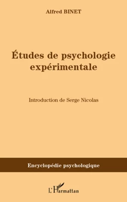 Etudes de psychologie expérimentale