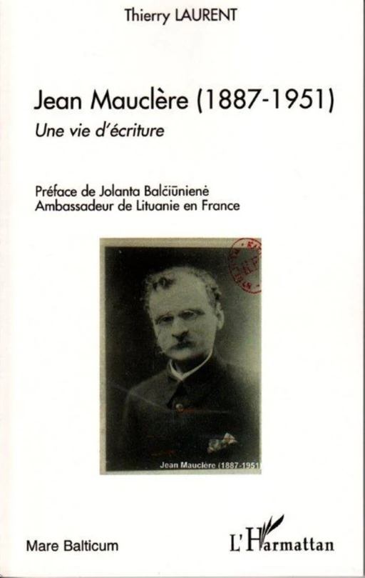 Jean Mauclère (1887-1951) - Thierry Jacques Laurent - Editions L'Harmattan