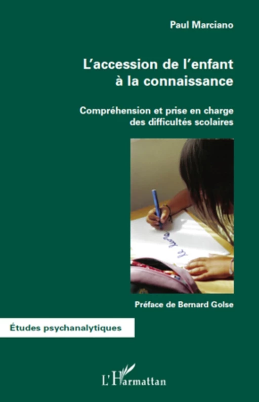 L'accession de l'enfant à la connaissance - Paul Marciano - Editions L'Harmattan