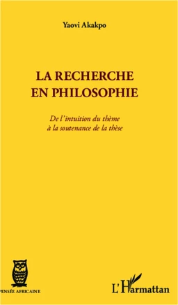 La recherche en philosophie