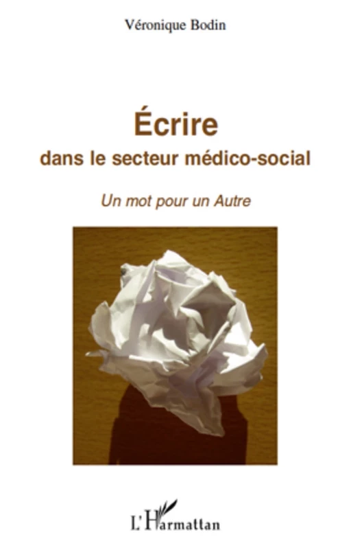 Ecrire dans le secteur médico-social - Véronique Bodin - Editions L'Harmattan