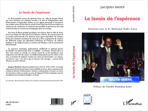 Le levain de l'espérance - Jacques Diouf - Editions L'Harmattan