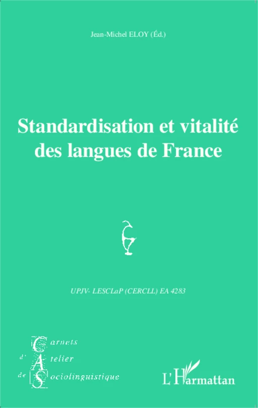 Standardisation et vitalité des langues de France - Jean-Michel Eloy - Editions L'Harmattan