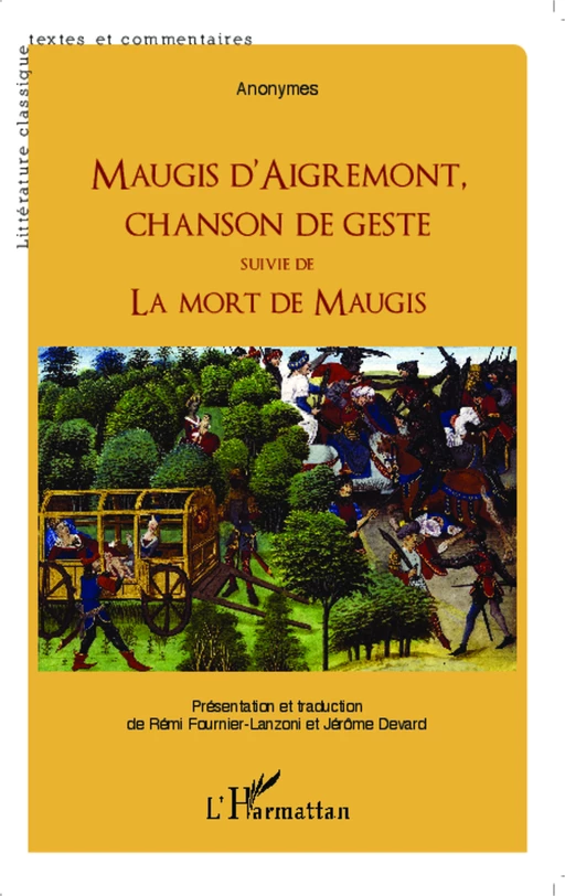 Maugis d'Aigremont, chanson de geste -  - Editions L'Harmattan