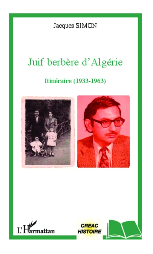 Juif berbère d'Algérie - Jacques Simon - Editions L'Harmattan