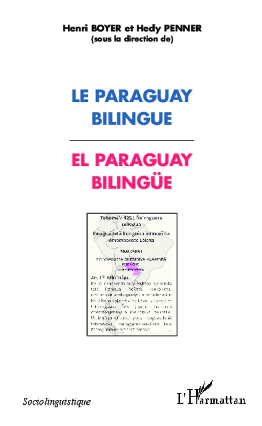 Paraguay bilingue - Hedy Penner, Henri Boyer - Editions L'Harmattan