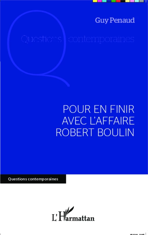 Pour en finir avec l'affaire Robert Boulin - Guy Penaud - Editions L'Harmattan