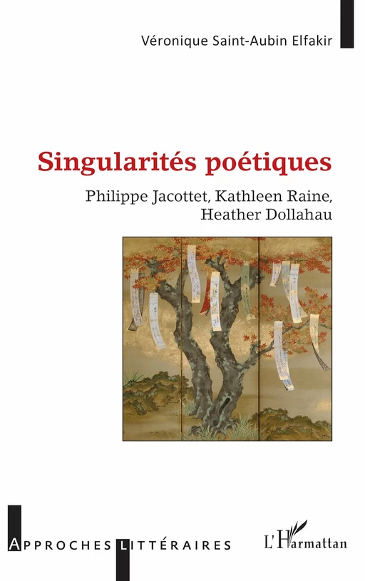 Singularités poétiques - Véronique Saint-Aubin Elfakir - Editions L'Harmattan