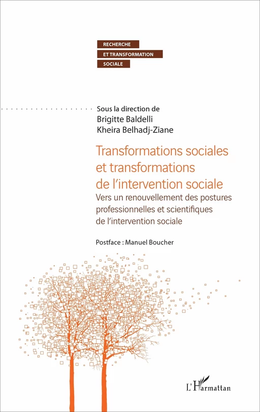 Transformations sociales et transformations de l'intervention sociale - Kheira Belhadj-Ziane, Brigitte Baldelli - Editions L'Harmattan