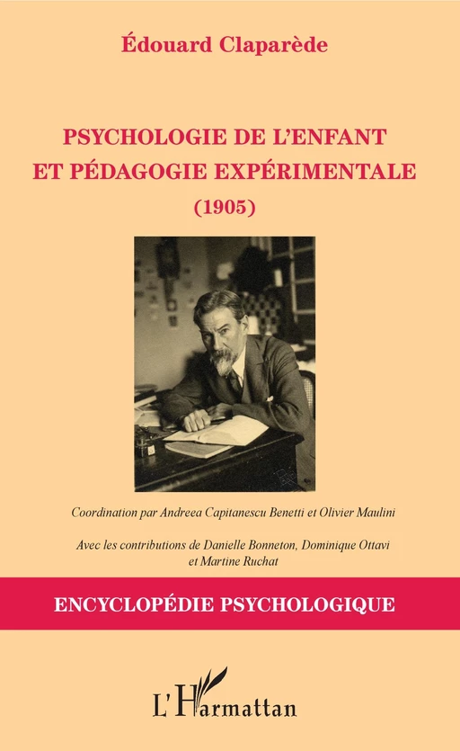 Psychologie de l'enfant et pédagogie expérimentale (1905) - Édouard Claparède - Editions L'Harmattan