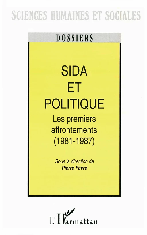 Sida et politique - Pierre Favre - Editions L'Harmattan