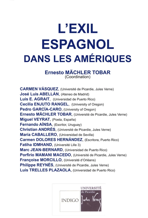 L'exil espagnol dans les Amériques -  - Indigo - Côté femmes