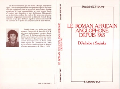 Le roman africain anglophone depuis 1965 - Dugald Stewart - Editions L'Harmattan