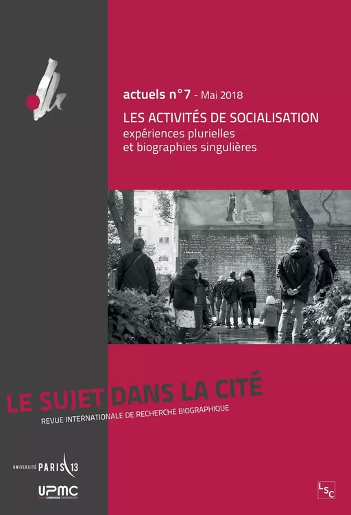 Les activités de socialisation : expériences plurielles et biographies singulières - Christine Delory Momberger - Téraèdre