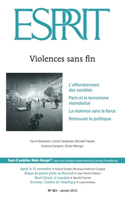 Esprit janvier 2016 - Violences sans fin