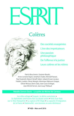 Esprit mars-avril 2016 - Colères