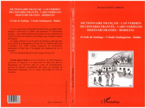 Dictionnaire français/cap-verdien - Nicolas Quint - Editions L'Harmattan