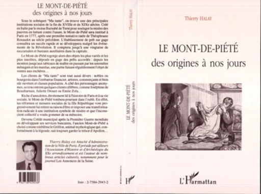 Le Mont-de piété - Thierry Halay - Editions L'Harmattan