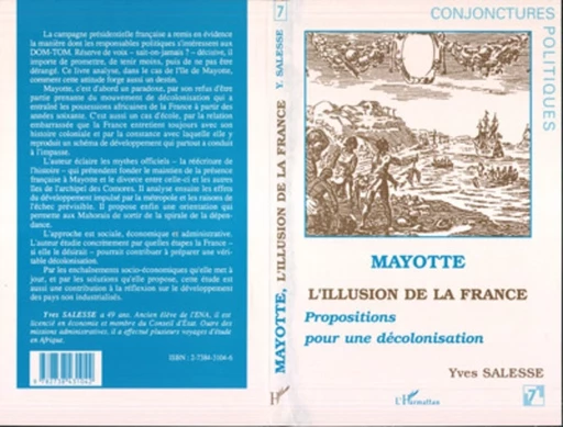 Mayotte, l'illusion de la France - Yves Salesse - Editions L'Harmattan